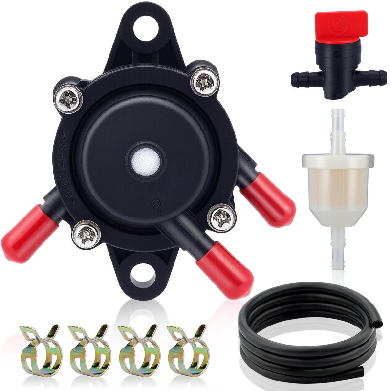 HIPA 24 393 04-S 24 393 16-S Fuel Pump Compatible with Kohler CH17-CH25 CV17-CV25 CH730-CH740 CV730-CV740 17HP-25HP Small Engine Fuel Pump Lawn Mower Replace 808492 808656 Vacuum Pump - Image 1